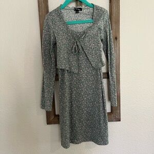 Art Class Dress and Cardigan